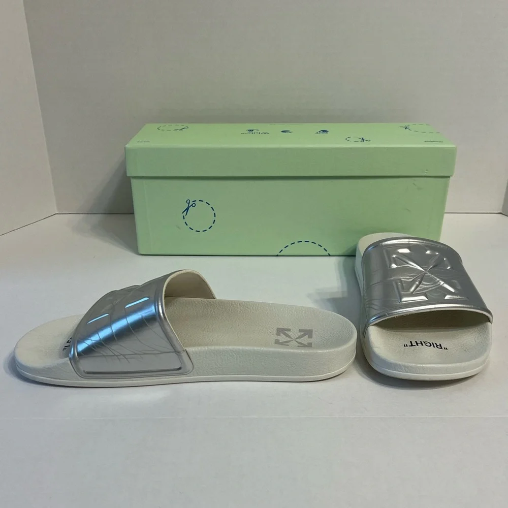 Off-white mirror slides size men’s US 8 EU 41 women’s size‎ 11